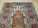 4' X 7' Antique Handmade Turkish Melas Oushak Wool Rug