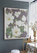 Large Botanical Wall Art Prints, Home Decor For Living Room Dining Room Bedroom Hallway - White / Gray by Unique Piece Furniture