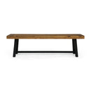Cloud - Outdoor Bench With Acacia Wood Frame And Slat Panel Design