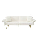 Luxury Foldable Double Sofa Bed With Folding Armrests