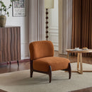 Modern Boucle Lounge Chair With Solid Wood Frame by HouseOfZazla