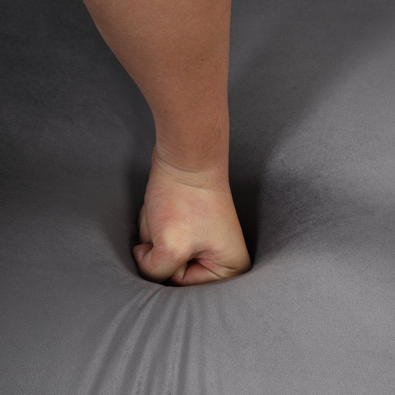 64" Velvet Upholstered Loveseat Sofa, Modern Loveseat Sofa with Thick Removable Seat Cushion, 2-Person Loveseat Sofa Couch for Living Room, Bedroom, or Small Space, Gray