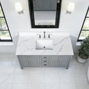 49-Inch Quartz Bathroom Vanity Top