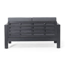 Acacia Wood Loveseat And Coffee Table Set With Cushions by HouseOfZazla