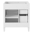 Bathroom Vanity With 2 Drawers And Tip-Out Drawer, Storage Cabinet by Unique Piece Furniture