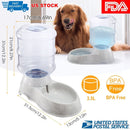 3.5L/1Gal Pet Water Dispenser Self-Dispensing Gravity Pets Water Feeder Automatic Pet Waterer Cat Dog by GBruno Store