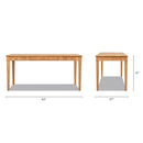 Dumont - Modern Farmhouse 1 Drawer Fluted Home Office Writing Desk - Natural Blonde by HouseOfZazla