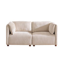 Aura 96 in. 3-Piece Boucle Modular Sectional Sofa