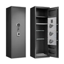 Gun Safes For Home Rifle And Pistols, Fingerprint Electronic Safe With Quick Access, Detachable Partition - Black by HouseOfZazla