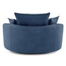 360° Swivel Accent Barrel Chair With Dual Layer Cushion And 3 Removable Pillows