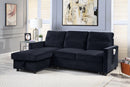 Ivy - Reversible Sleeper Sectional Sofa With Storage Chaise And Side Pocket by HouseOfZazla