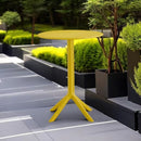 3 piece plastic arm chair Bistro GRS Premium Ocean Plastic, mustard yellow