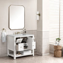 James Martin Breckenridge 36" Single Bathroom Vanity, Bright White