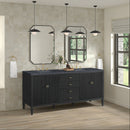 James Martin Myrrin 72" Double Bathroom Vanity, Carbon Oak