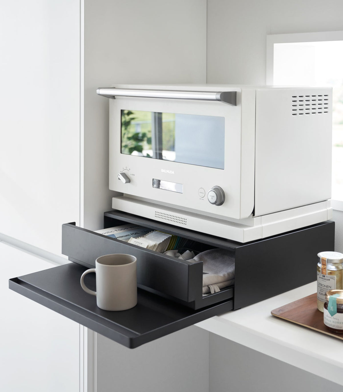 Countertop Drawer with Pull-Out Shelf - Steel, photo 13 of 19