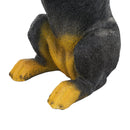 22.17'H Black Dog Side Table Pedestal End Table Stool by HouseOfZazla