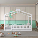 Bed House Bed Frame With Fence by HouseOfZazla