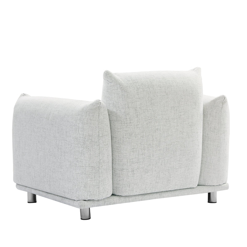 Walker Edison | Linen Cloud Accent Chair