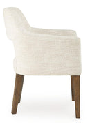 Marxmore - Dining Upholstered Arm Chair (Set of 2) - Beige / Brown