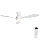 52" Low Profile Ceiling Fan with Lights, Quiet Reversible DC Motor, Dimmable LED by HouseOfZazla