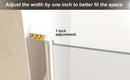 29-28" x 72" Bifold Shower Door, 1/4" (6mm) Tempered Glass by HouseOfZazla