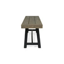 Outdoor Acacia Wood Bench, Sandblast