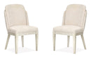 Lorelei - Upholstered Host Chair (Set of 2) - Misty Cloud by Unique Piece Furniture