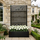 Metal Planter Box with Trellis