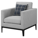 Saba - Upholstered Chair With Reversible Cushions - Gray by HouseOfZazla