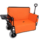 3 in 1 Folding Wagon with Bench Seat and Rear Tabletop - Orange by HouseOfZazla