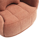 Louie 30.5" Modern Dog Sofa Bed with Bone Pillow, Medium, Spice