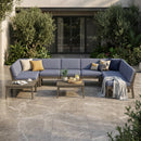 Grenada 8 Seater Acacia Wood Sectional Sofa Set