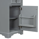 Elegant Bathroom Vanity With Ceramic Sink, Soft Close Door, Adjustable Shelf by HouseOfZazla