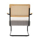 Accent Chair - Modern Industrial Slant Armchair with Metal Frame - Premium High Density Soft Single chair for Living Room Bedroom