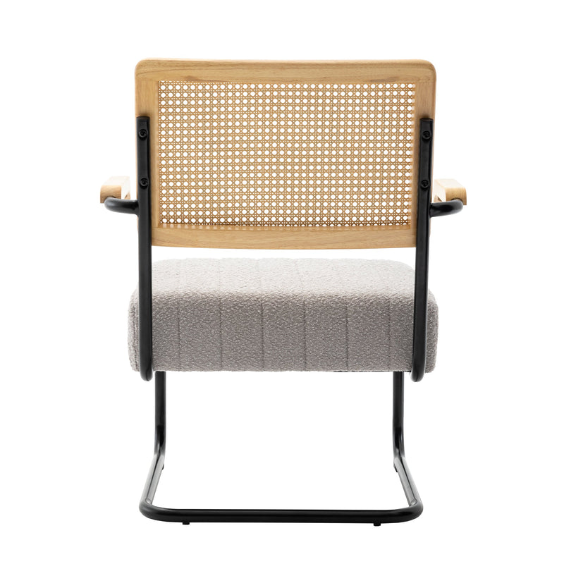 Accent Chair - Modern Industrial Slant Armchair with Metal Frame - Premium High Density Soft Single chair for Living Room Bedroom