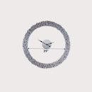 Kachina - 39" Wall Clock - Mirrored & Faux Gems
