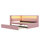 Upholstered Platform Bed With USB Ports And LED Belt by HouseOfZazla