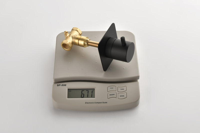 3/4" Cast Metal Volume Control Valve 3-Piece Extra High Flow Master Shower Volume Control Adjustable brass handle valve body, 1 piece each on the left and right