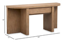 Hayden - Demilune Sofa Table - Golden Oat