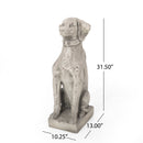 MGO Dog Decor Outdoor Dog Statue, Antique