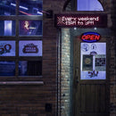 Neon Open Sign with LED Flash/Static Modes for Shops by LJGDeals