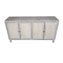 Accent Cabinet 4 Door Wooden Cabinet Sideboard Buffet Server Cabinet Storage Cabinet, for Living Room, Entryway, Hallway, Office, Kitchen and Dining Room, Natural Wood Wash