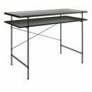 Vance - Computer Desk With Fluted Glass Desktop - Black by Unique Piece Furniture