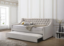 Lianna Fog Fabric Daybed with Trundle (Twin) by HouseOfZazla