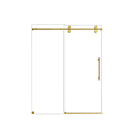 Frameless Single Sliding Shower Door With Clear Tempered Glass by HouseOfZazla