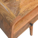 Mini Curve Open Bedside Nightstand by HouseOfZazla