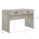 Writing Desk With Dual Drawers, Home Office Furniture - Antique White by HouseOfZazla