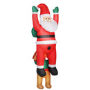 7FT Christmas Blow Up Decoration - Inflatable Santa with Dog
