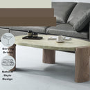Dayana - Coffee Table - Oak / Off White by HouseOfZazla