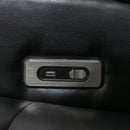 270 Degree Swivel PU Leather Power Recliner Individual Seat Home Theater Recliner with Comforable Backrest, Tray Table, Phone Holder, Cup Holder, USB Port, Hidden Arm Storage for Living Room, Black